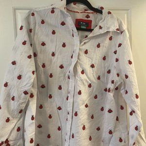 Anthropology Lady Bug Blouse